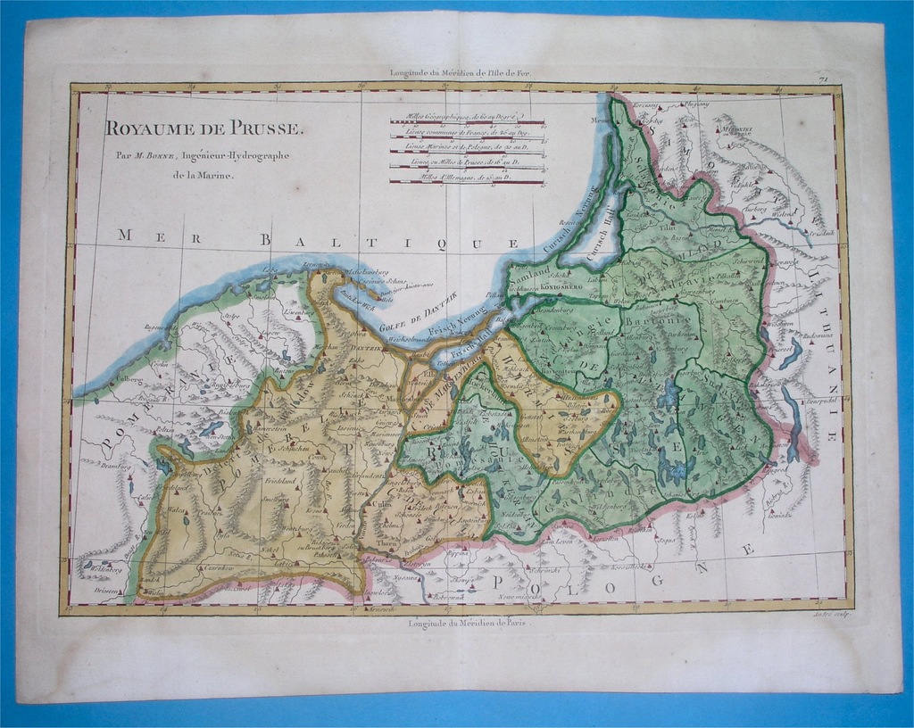 1787 MAPA POLSKI PRUSY GDAŃSK BYDGOSZCZ OLSZTYN 