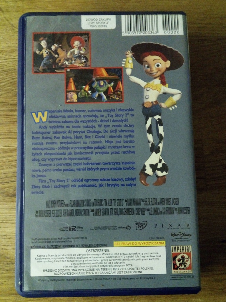 Toy Story 2 Disney VHS 7089585917 oficjalne archiwum Allegro