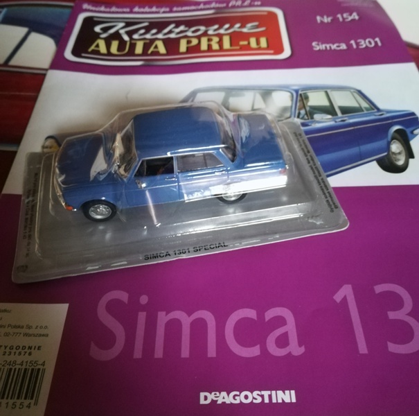 KULTOWE AUTA PRL-U NR 154 SIMCA 1301