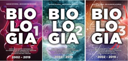 BIOLOGIA ZBIÓR ZADAŃ TOM 1-3 WITOWSKI 2002-2019