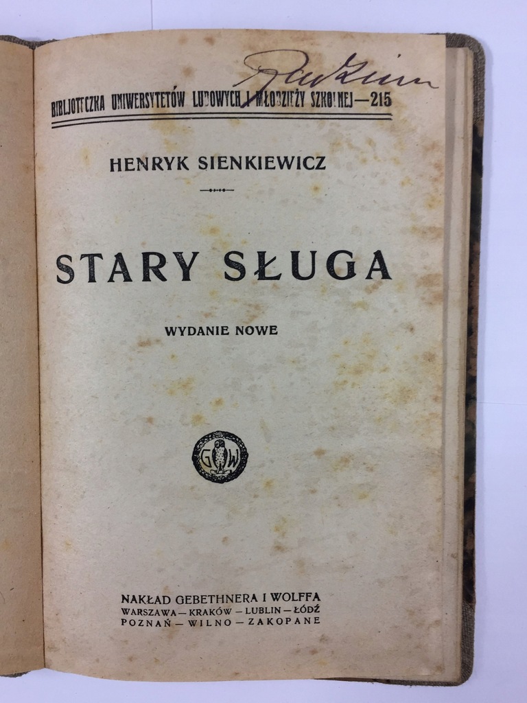 Stary sługa, Janko Muzykant, Latarnik (1925)
