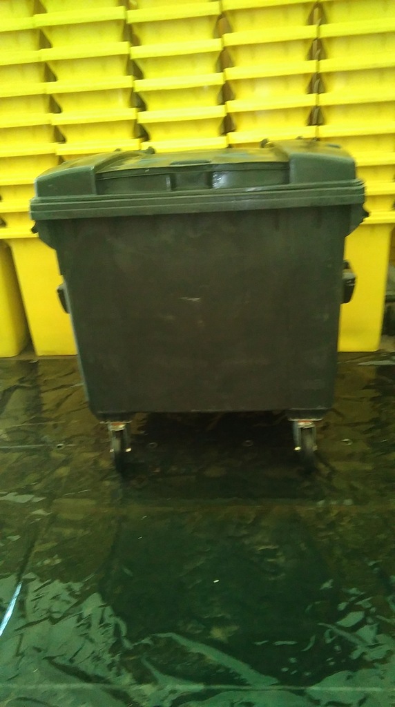 POJEMNIK NA ŚMIECI ODPADY POJEMNIKI 1100L GRAFIT