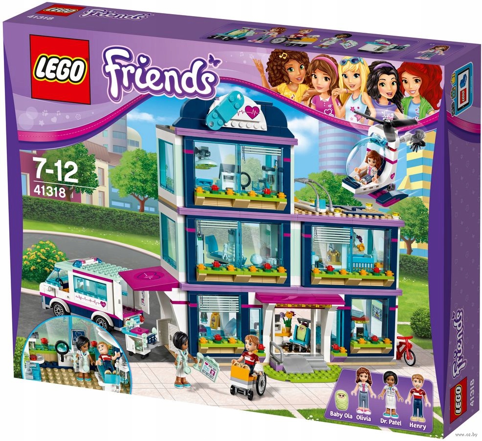 Klocki Dla 4 Letniej Dziewczynki LEGO Friends Klocki Szpital w Heartlake 41318 NOWY - 7722731482