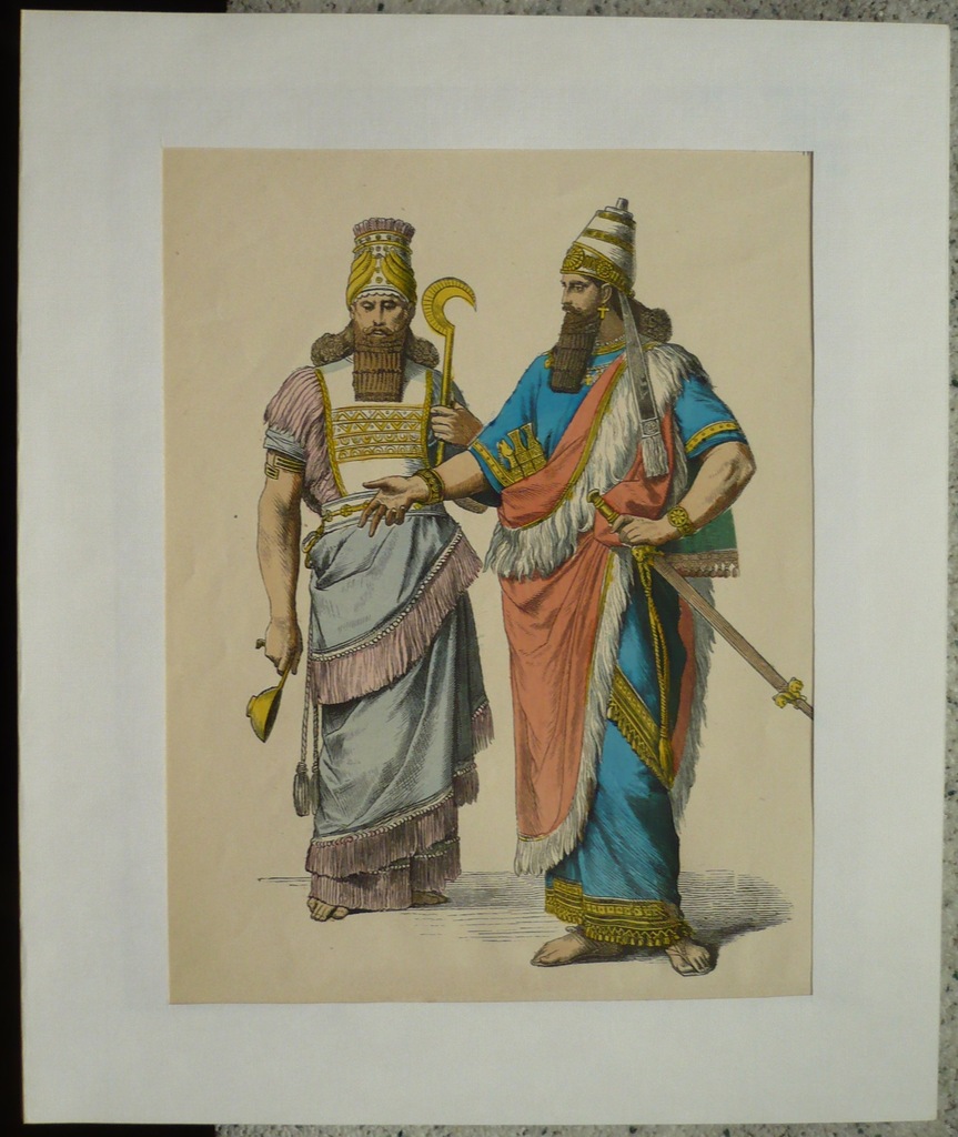 Persowie, oryg. 1872 + akwarela