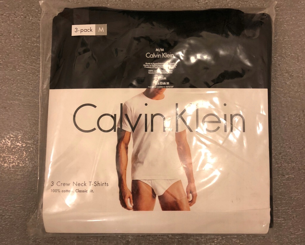 CALVIN KLEIN t-shirt 3PACK TRÓJPAK M