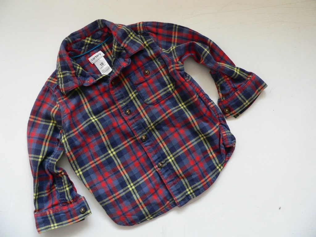 CARTERS-- FLANELOWA KOSZULA-- 12-18 M--86