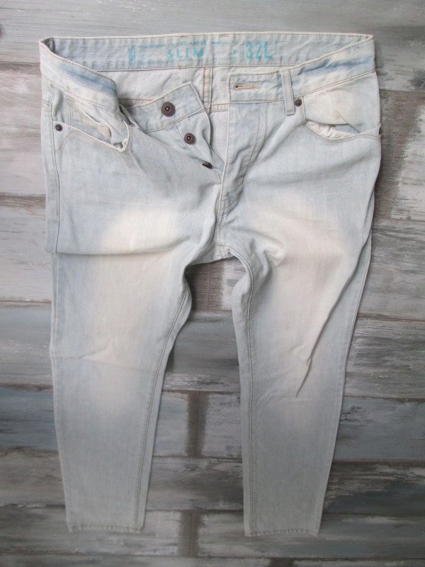 NEXT___przecierane rurki jeans MĘSKIE__W32L32
