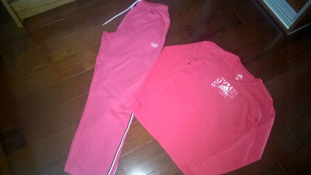 Bluzka Adidas i spodnie Cotton Traders r.38 M