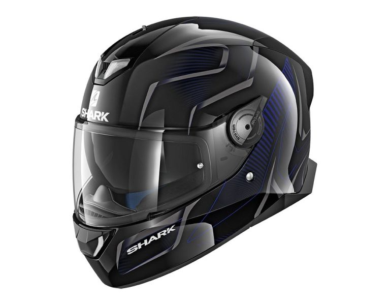KASK SHARK SKWAL 2 FLYNN CZARNO-NIEBIESKI L