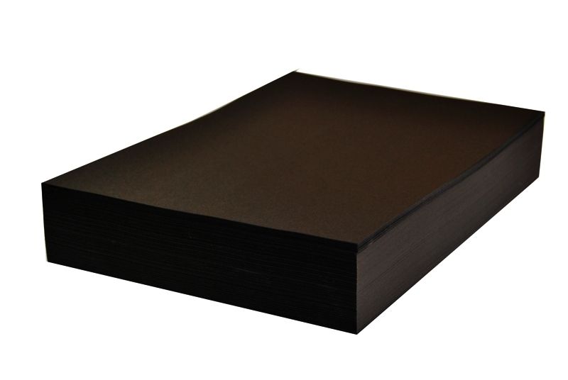 Papier techniczny kolorowy czarny A4 100 ark 220g