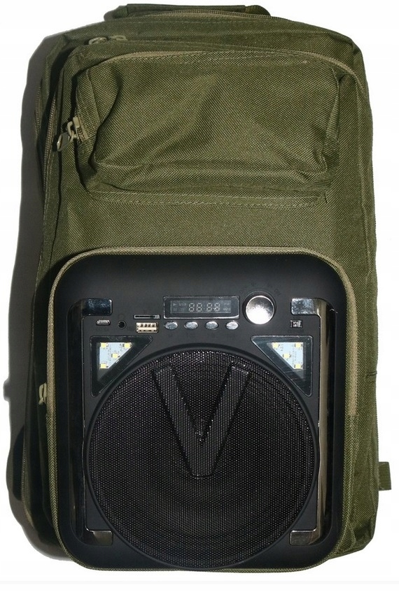 GŁOŚNIK PLECAK BLUETOOTH MP3 RADIO FM SD USB