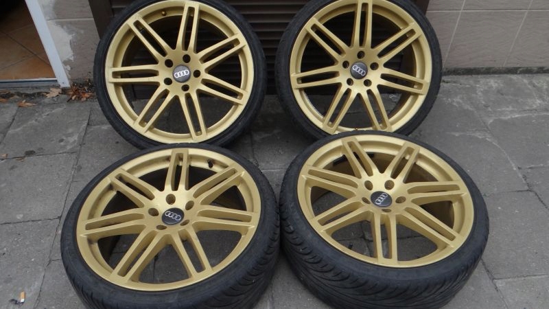 ZŁOTE FELGI AUDI R.19 OPONY SUNNY 225X35X19