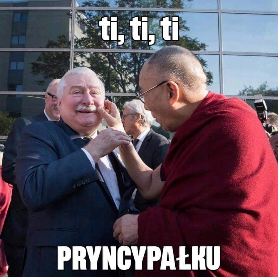 Mem z Lechem Wałęsą