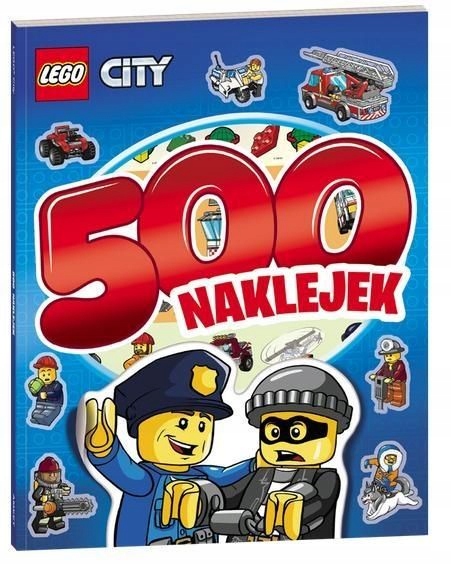 Książka książeczka z naklejkami naklejki LEGO City