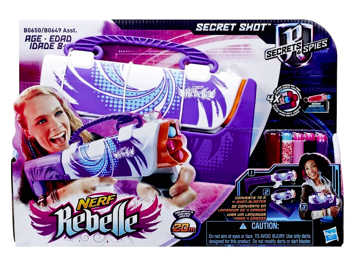 NERF REBELLE TOREBKA TAJNEJ AGENTKI FIOLETOWA