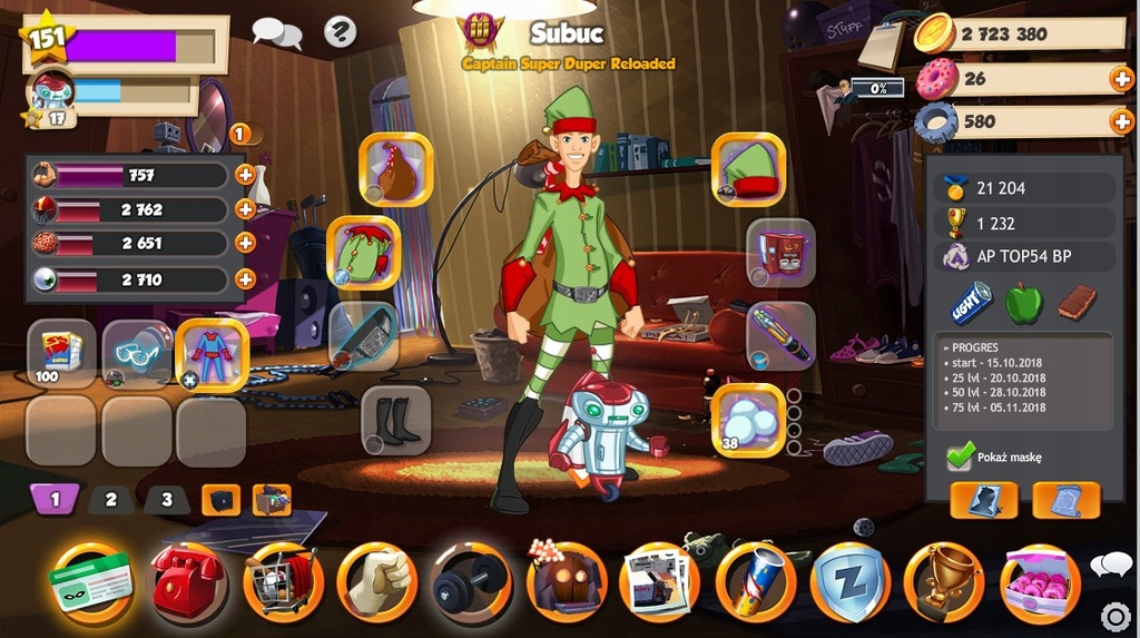 Konto Hero Zero 150 lvl Multitasking!