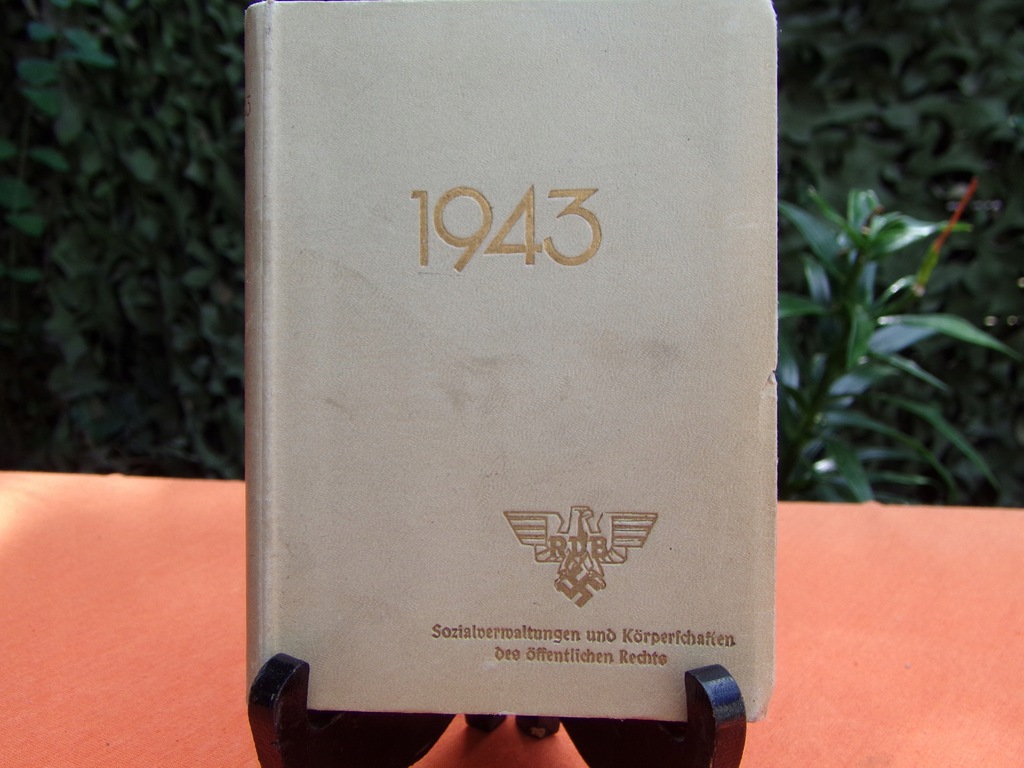 WYKOPKI STRYCHOWE DEUTSCHER BEAMTEN KALENDER 1943