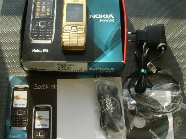 NOKIA E51 GOLD ZESTAW BEZ SIM UNIKAT GWARANCJ(428)