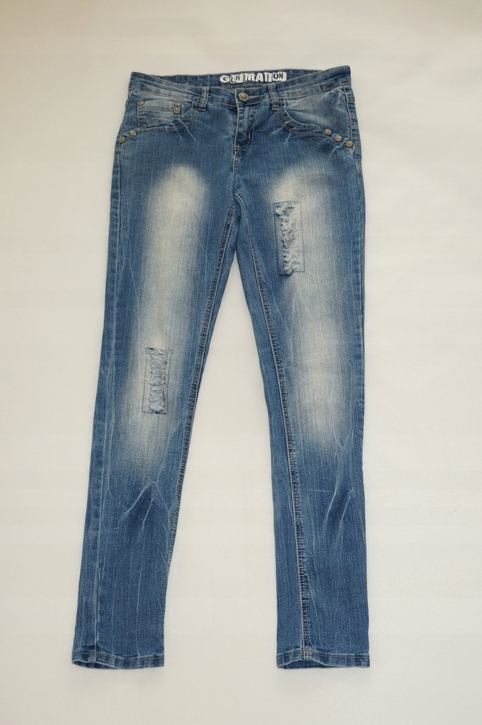 NEW LOOK GENERATION jeansy jeans dziury 38 M
