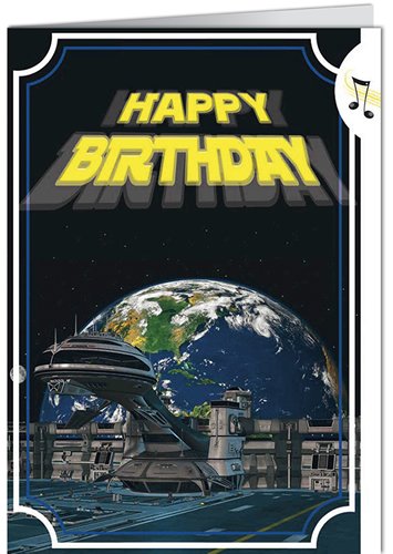 KARTKA URODZINOWA GRAJĄCA I ŚWIECĄCA STAR WARS