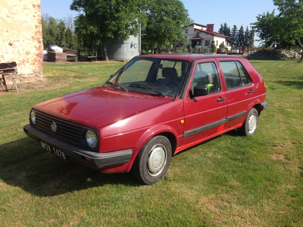 Volkswagen golf 2 Czarne tablice , od 1992 u nas