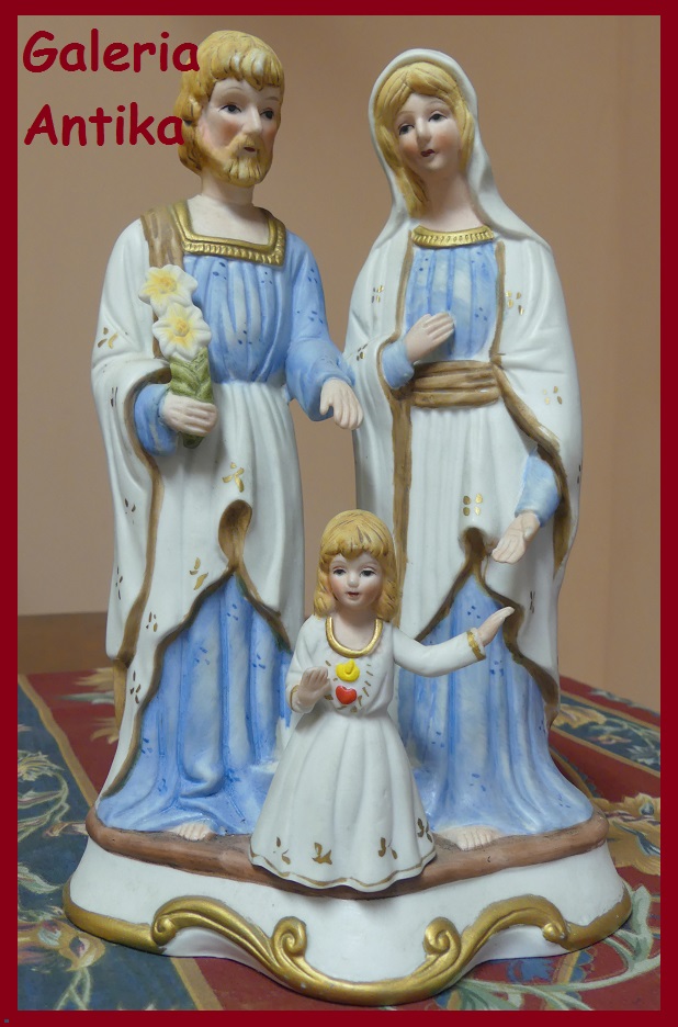 Porcelanowa Figurka ŚW.RODZINA figura JEZUS Józef