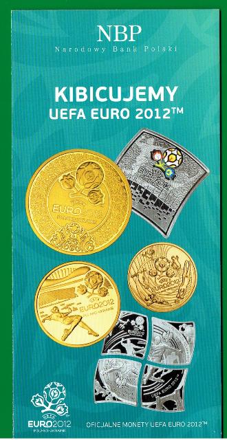 Monety EURO 2012 - folder emisyjny