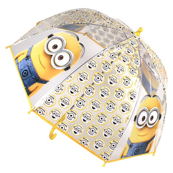 parasol parasolka Minionki przezroczysty transpare