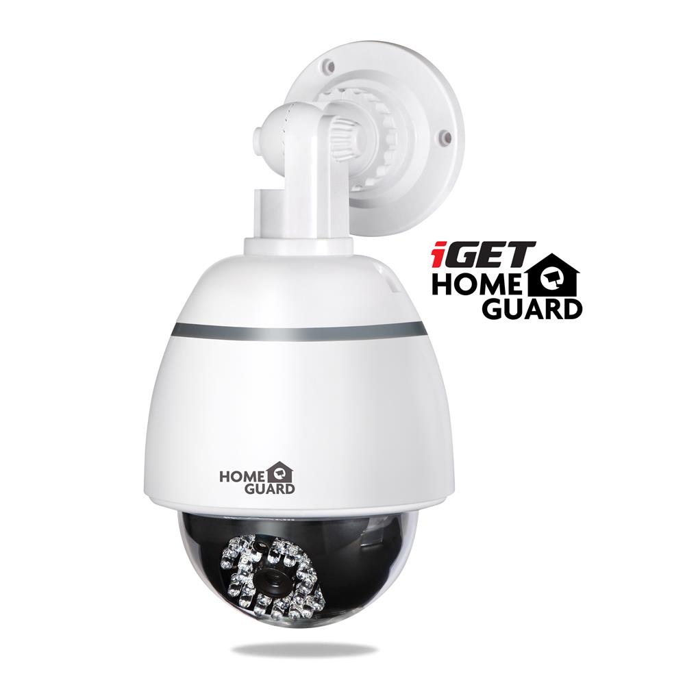iGET Atrapa kamery Dome CCTV, Dioda LED, biała
