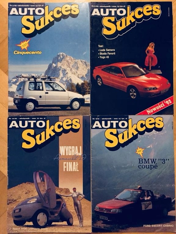 Auto Sukces 1992 nr 2, 3, 8, 12 Marian Bublewicz
