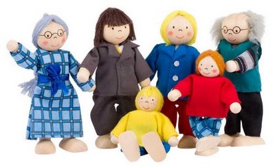 GoKi Wooden Flexible Puppets City Family