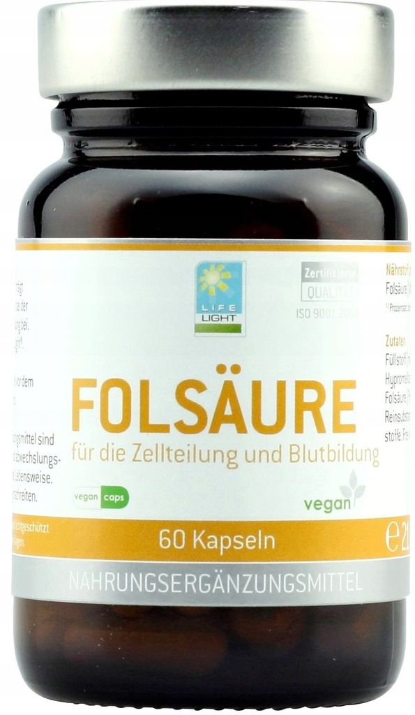 KWAS FOLIOWY ORTOMOLEKULARNY NIEMIECKI LIFE LIGHT