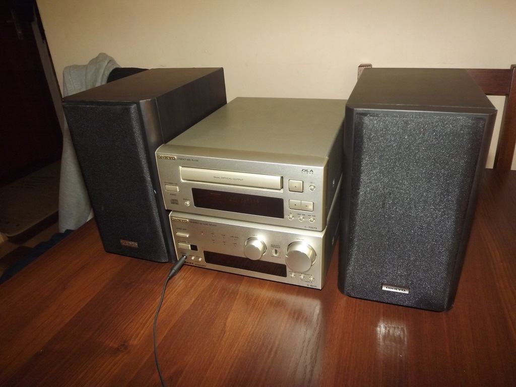 Onkyo R-805x+Onkyo C-705TX CD Player ładny Stan