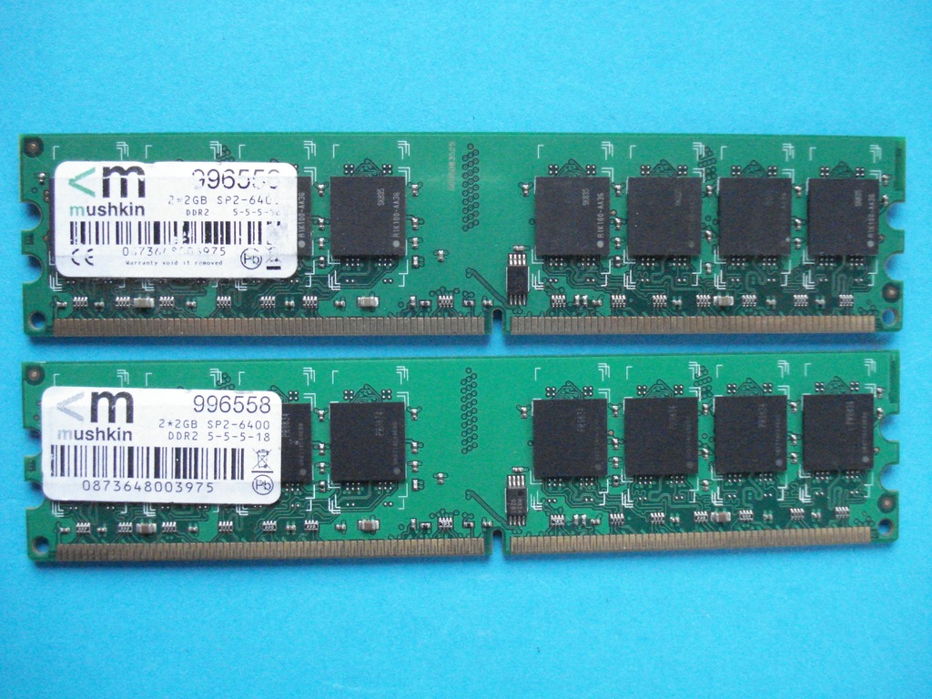 Mushkin 4Gb (2x2Gb) PC2 6400 (800MHz) Cl.5