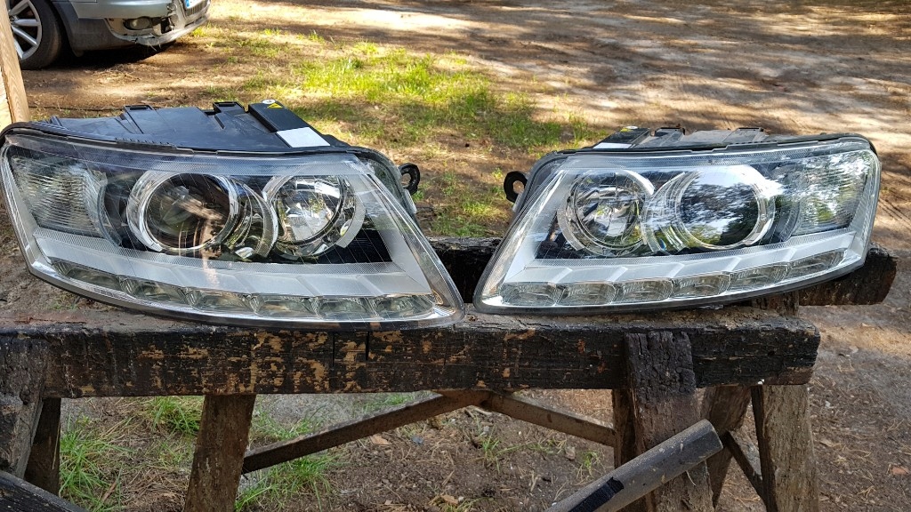 reflektory, lampy xenon audi A6 C6 lift