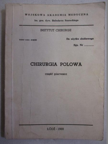 Barcikowski - Chirurgia polowa, cz. I