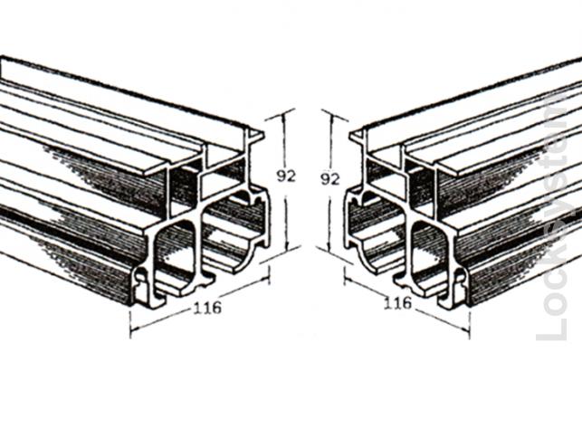 Profile aluminiowe dachu naczepy typu firanka
