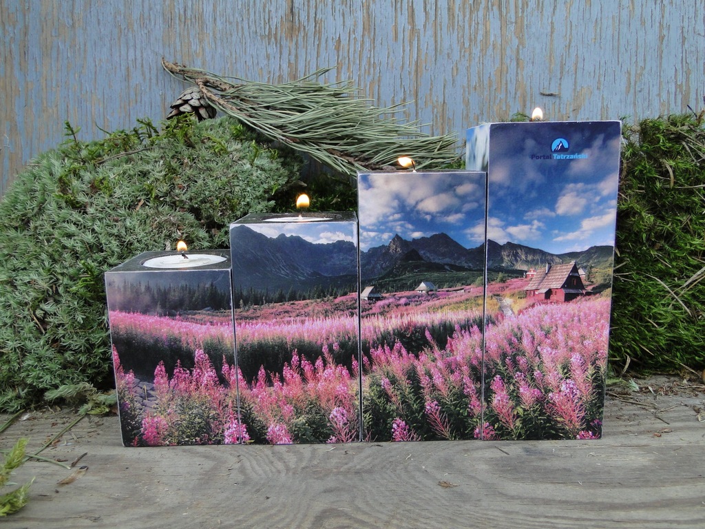Świecznik Tatrzański Cztery Pory Roku Tatry