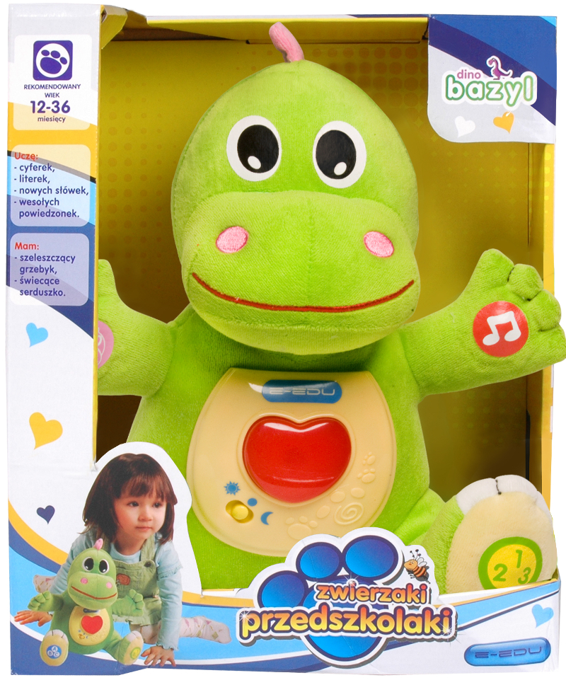 DINOZAUR BAZYL Interaktywny E-EDU 