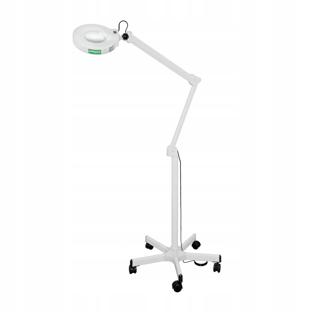 PROFESJONALNA LAMPA BEZCIENIOWA NA STATYWIE Z LUPĄ