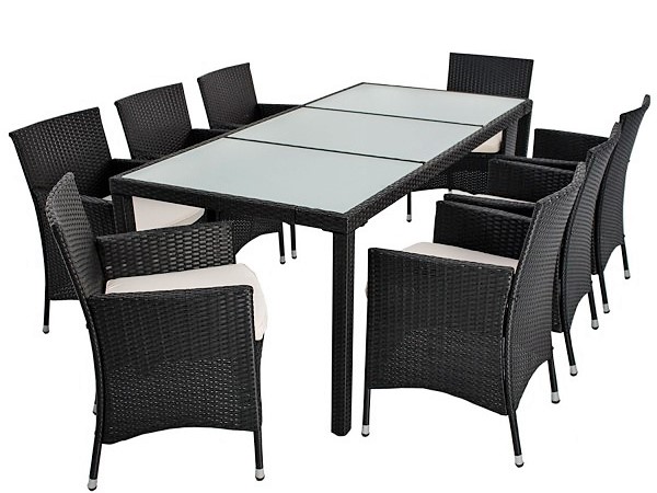 MEBLE OGRODOWE komplet 8 osób technorattan XL