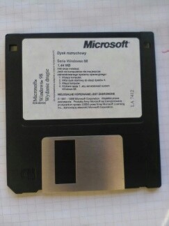 dysk dyskietka startowa Microsoft Windows 98 oryg.