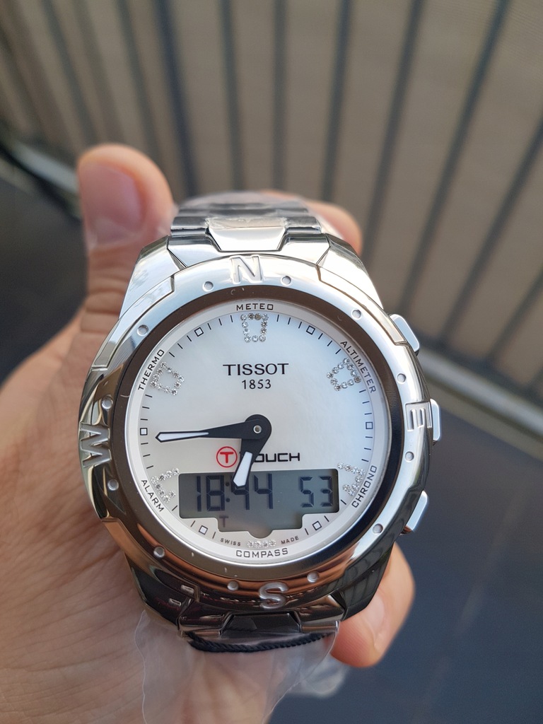 Tissot T-Touch II Lady Titanium Diamonds NOWY 50%