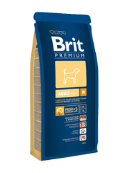 BRIT PREMIUM ADULT M MEDIUM 15KG TELEKARMA