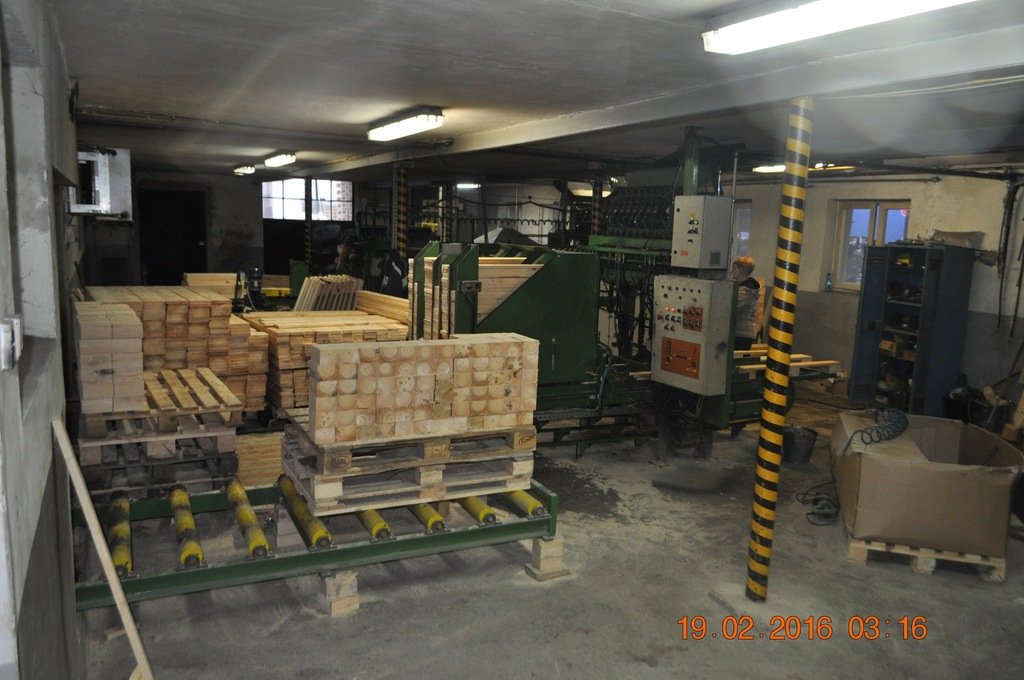Linia do zbijania palet produkcji ''VAST MASKIN''