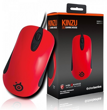MYSZKA STEELSERIES KINZU V3 RED DLA GRACZY - Wys24