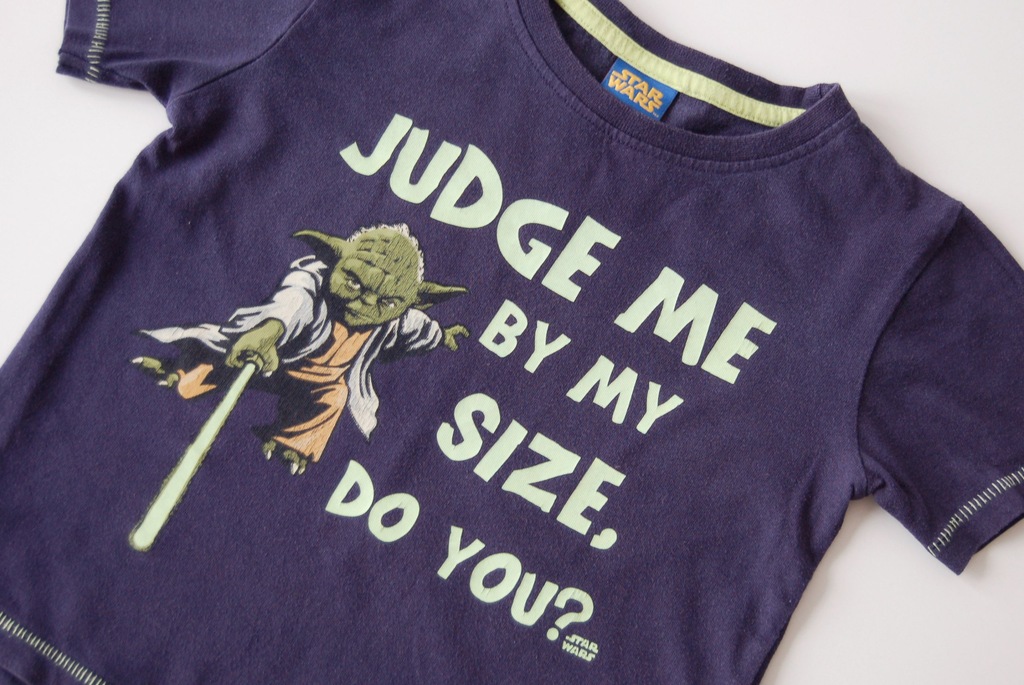 Star Wars granatowa koszulka top Yoda 104