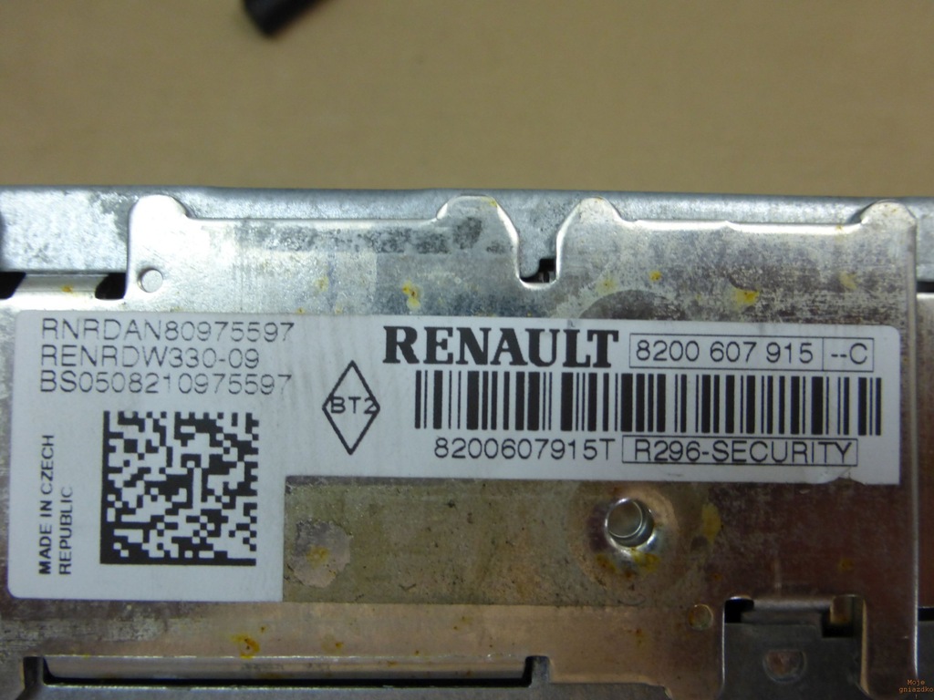 radio CD RENAULT CLIO III 3 8200607915C KOD 7417478355