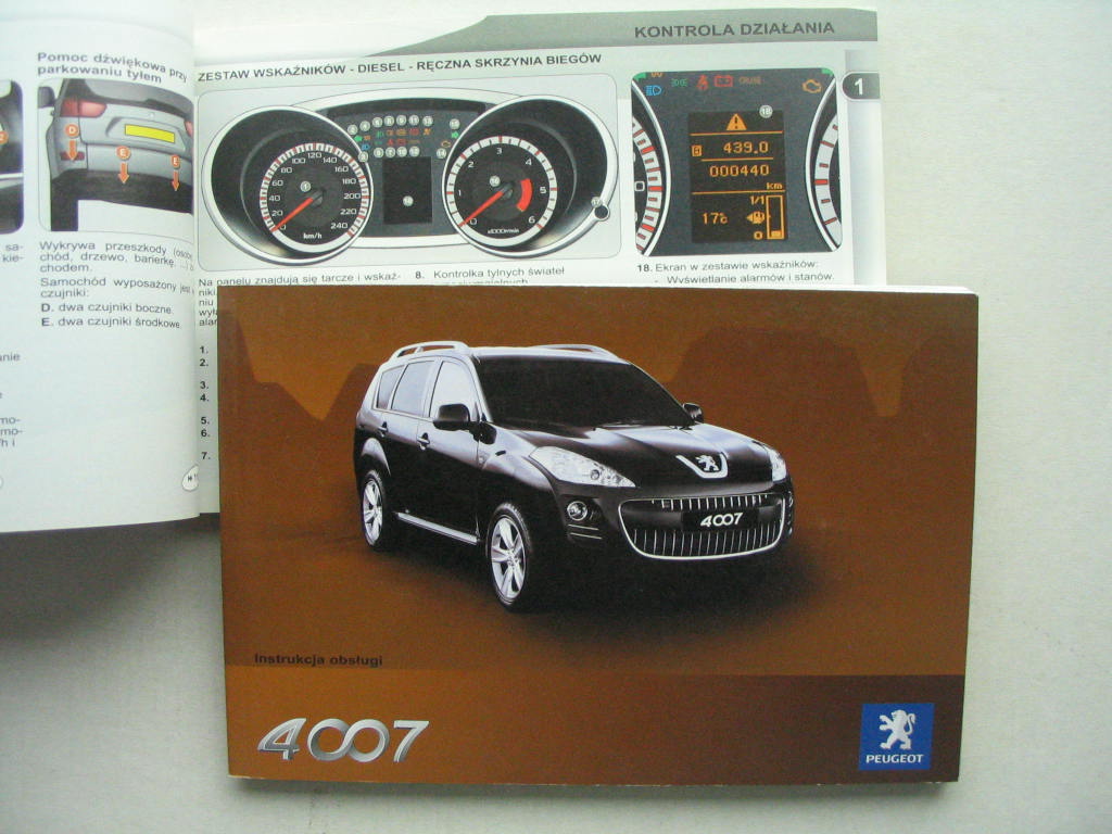 Peugeot 4007 Polska instrukcja Peugeot 4007