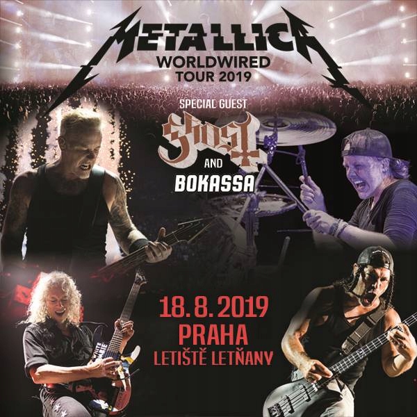 2 bilety na koncert zespołu METALLICA -Praga-18.08